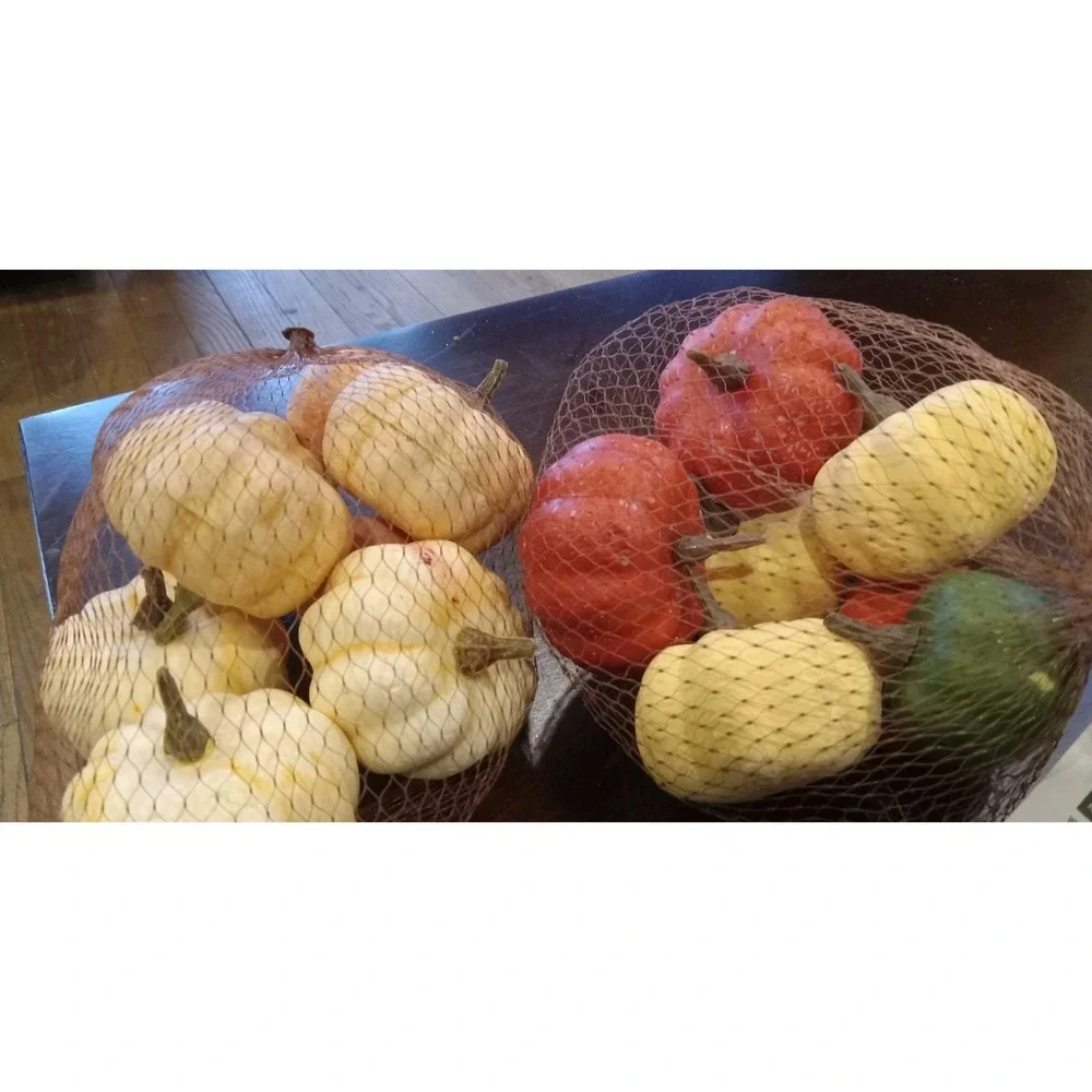 16 Pcs Assorted Fall Artificial Pumpkins Harvest Faux Pumpkins Rustic‎ Farmhouse